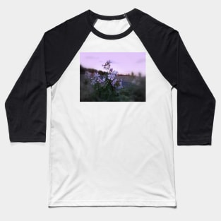 wildflowers & Columbia River sunset Baseball T-Shirt